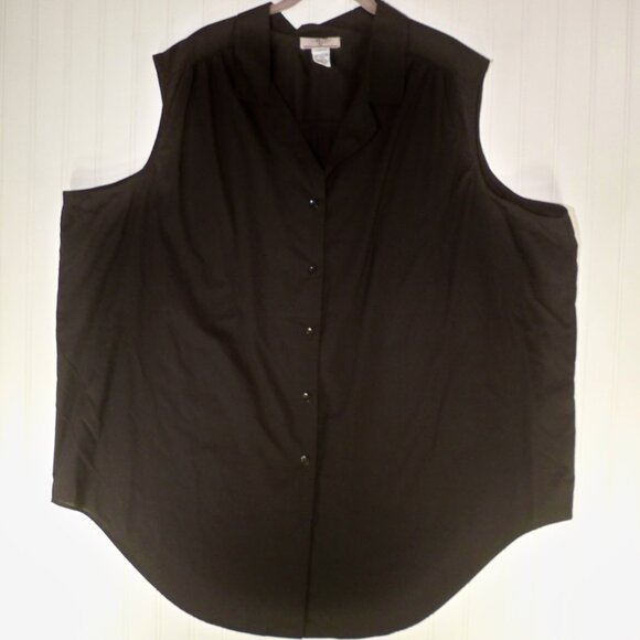 2 Bridge Gate, Black, Blue Button Up Shirt/Vests - Picture 6 of 8